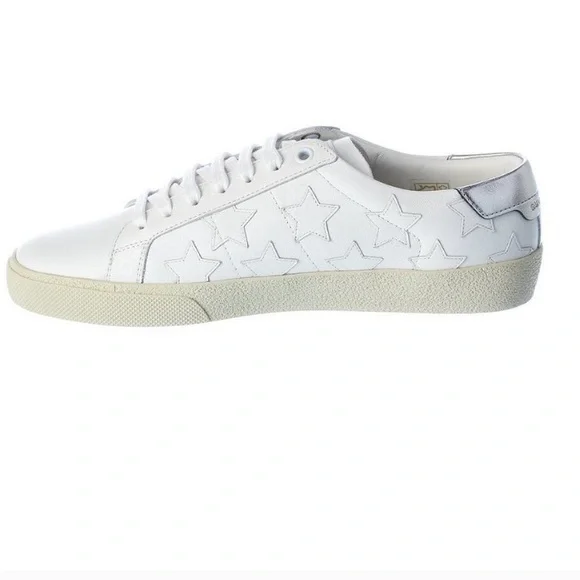 Saint Laurent Court Classic California Leather Sneaker Size 38 Pink Star - Picture 2 of 13